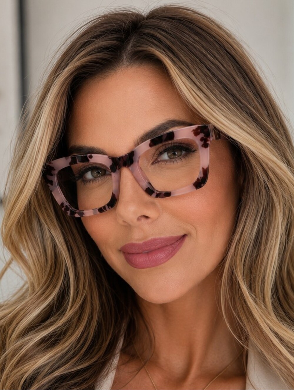 +2.25 Square reading glasses Oprah style Blue light blocking readers